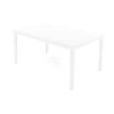Tavolo da esterno Maratea, Tavolo rettangolare da pranzo, Tavolo da giardino multiuso, 100% Made in Italy, 150x90h72 Cm, Bianco