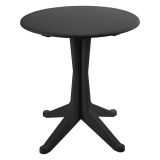 Tavolo da Esterno Nero Antracite 2 Posti Lunghezza Massima 70 cm 70x70x72h cm, Finitura Effetto Liscio Made in Italy - Trimble