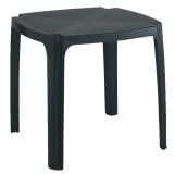 Tavolo da Esterno Nero Antracite 4 Posti Lunghezza Massima 75 cm 75x75x72h cm, Finitura Effetto Liscio Made in Italy - Smithport