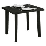 Tavolo da Esterno Nero Antracite 4 Posti Lunghezza Massima 80 cm 80x75x72h cm, Finitura Effetto Liscio Made in Italy - Tessner