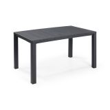 Tavolo da esterno Quiliano, Base per picnic, Piano da pranzo da giardino, Banco outdoor multiuso, 147x90 h75 cm, Antracite