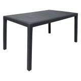 Tavolo da esterno resistente 10 posti 150x90cm antracite - Ariana