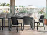 Tavolo da esterno rettangolare 10 posti 150x90cm antracite - Adila