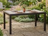 Tavolo da esterno rettangolare 10 posti 150x90cm antracite - Adila