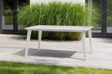 Tavolo da esterno Secondo, Base per picnic, Piano da pranzo da giardino, Banco outdoor multiuso, 157x98 h74 cm, Bianco