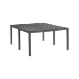 Tavolo da esterno Varda, Base per picnic, Piano da pranzo da giardino multiposizione, Banco outdoor multiuso, Made in Italy, 292x86 h74 cm, Antracite