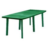 Tavolo da Esterno Verde 10 Posti Meccanismo Estensione Allunga Centrale 216x90x72h cm, Allungabile Made in Italy - Crossley