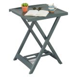 Tavolo da Esterno Verde 2 Posti Tavolo Tavolo da Esterno Fisso 60x47x65h cm, Lunghezza Massima 50 cm Made in Italy - Ohatchee