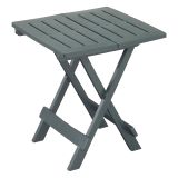 Tavolo da Esterno Verde 2 Posti Tavolo Tavolo da Esterno Pieghevole 44x44x50h cm, Lunghezza Massima 44 cm Made in Italy - Elpino