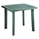 Tavolo da Esterno Verde 4 Posti Tavolo Tavolo da Esterno Fisso 80x75x72h cm, Lunghezza Massima 80 cm Made in Italy - Tessner