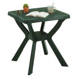 Tavolo da Esterno Verde 4 Posti Tavolo Tavolo Fisso Quadrato 70x70x72h cm, Lunghezza Massima 70 cm Made in Italy - Straven