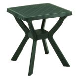 Tavolo da Esterno Verde 4 Posti Tavolo Tavolo Fisso Quadrato 70x70x72h cm, Lunghezza Massima 70 cm Made in Italy - Straven