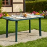 Tavolo da Esterno Verde 6 Posti Tavolo Tavolo da Esterno Fisso 137x85x72h cm, Lunghezza Massima 137 cm Made in Italy - Greggs