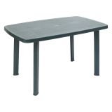 Tavolo da Esterno Verde 6 Posti Tavolo Tavolo da Esterno Fisso 137x85x72h cm, Lunghezza Massima 137 cm Made in Italy - Greggs