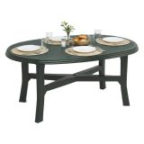 Tavolo da Esterno Verde 6 Posti Tavolo Tavolo da Esterno Fisso 165x110x72h cm, Lunghezza Massima 165 cm Made in Italy - Simmsville