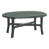 Tavolo da Esterno Verde 6 Posti Tavolo Tavolo da Esterno Fisso 165x110x72h cm, Lunghezza Massima 165 cm Made in Italy - Simmsville