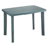 Tavolo da Esterno Verde 6 Posti Tavolo Tavolo da Esterno Rettangolare 101x68x72h cm, Lunghezza Massima 101 cm Made in Italy - Pinedale