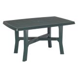 Tavolo da Esterno Verde 6 Posti Tavolo Tavolo Fisso Rettangolare 138x88x72h cm, Lunghezza Massima 138 cm Made in Italy - Raspberry