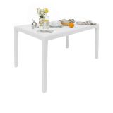 Tavolo da giardino 10 posti 150x90cm bianco - Ariana