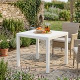 Tavolo da giardino 4 posti 79x79cm bianco - Angelico