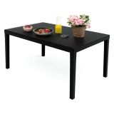 Tavolo da giardino 6 posti 150x90cm antracite - Askia