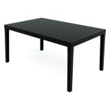 Tavolo da giardino 6 posti 150x90cm antracite - Askia