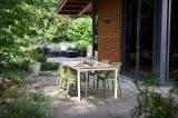 Tavolo da giardino 6 posti 159x95cm rovere e bianco - Sarnia