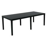 Tavolo da giardino allungabile 8-10 posti 150-220x90cm effetto doghe antracite - Arabesch