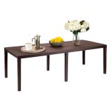 Tavolo da giardino allungabile 8-10 posti 150-220x90cm marrone - Abbaviva