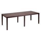 Tavolo da giardino allungabile 8-10 posti 150-220x90cm marrone - Abbaviva