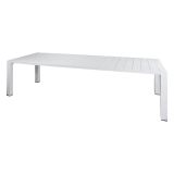 Tavolo da giardino allungabile 8-10 posti 160-230x98cm bianco - Lahat