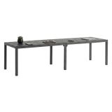 Tavolo da giardino allungabile 8-12 posti 146-292x86cm antracite - Campana