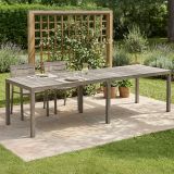 Tavolo da giardino allungabile 8-12 posti 146-292x86cm tortora - Campana