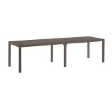 Tavolo da giardino allungabile 8-12 posti 146-292x86cm tortora - Campana