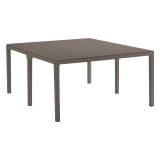 Tavolo da giardino allungabile 8-12 posti 146-292x86cm tortora - Campana