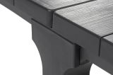 Tavolo da giardino allungabile 8-12 posti 147-294x90cm antracite - Brossard