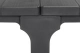 Tavolo da giardino allungabile 8-12 posti 147-294x90cm antracite - Brossard