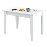 Tavolo da pranzo rettangolare 4 posti bianco 110x72cm - Eupilio