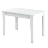 Tavolo da pranzo rettangolare 4 posti bianco 110x72cm - Eupilio
