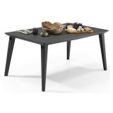 Tavolo da terrazza 6 posti 157x98cm antracite - Brockville