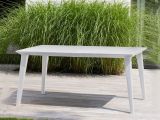 Tavolo da terrazza 6 posti 157x98cm bianco - Brockville