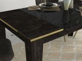 Tavolo elegante rettangolare 8 posti nero e oro 145x85cm - Asciano