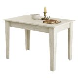 Tavolo Fisso Beige Marmo 6 Posti Forma Rettangolare 110x72x75h cm, Peso Supportato 120 kg - Zane