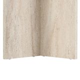 Tavolo Fisso Beige Marmo 6 Posti Forma Rettangolare 180x90x75h cm, Materiale Piano in Legno Nobilitato - Noleme