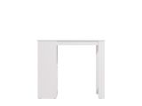 Tavolo Fisso Bianco 2 Posti Forma Rettangolare 120x50x105h cm, Materiale Piano in Legno Nobilitato - Sedriano