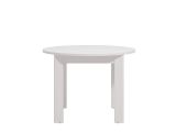 Tavolo Fisso Bianco 4 Posti Forma Rotondo 106.5x106.5x76.5h cm, Materiale Piano in Legno Nobilitato - Gorlago