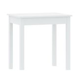 Tavolo Fisso Bianco 4 Posti Forma Rotondo 75x55x76h cm, Materiale Piano in Legno Nobilitato - Loda