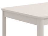 Tavolo Fisso Bianco 6 Posti Forma Rettangolare 160x90.5x76.5h cm, Materiale Piano in Legno Nobilitato - Tonara
