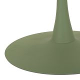 Tavolo Fisso Bianco Crema Verde 4 Posti Forma Rotondo 120x120x76h cm, Sfumatura Colore Struttura Crema - Coober