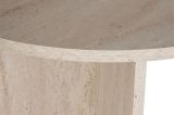 Tavolo Fisso Bianco Marmo 6 Posti Forma Ovale 180x89.5x75h cm, Peso Supportato 70 kg - Monterano